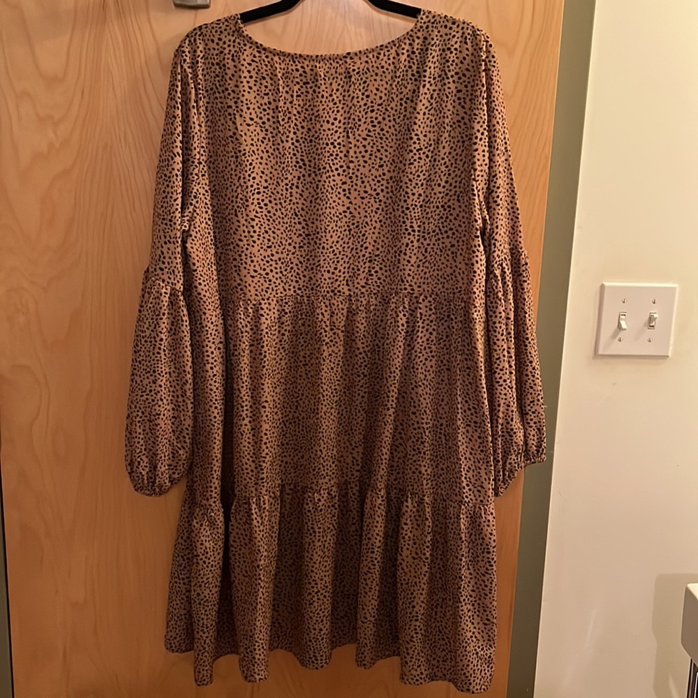 NWOT Leopard print fit and flare dress - Size XL - Picture 2 of 5